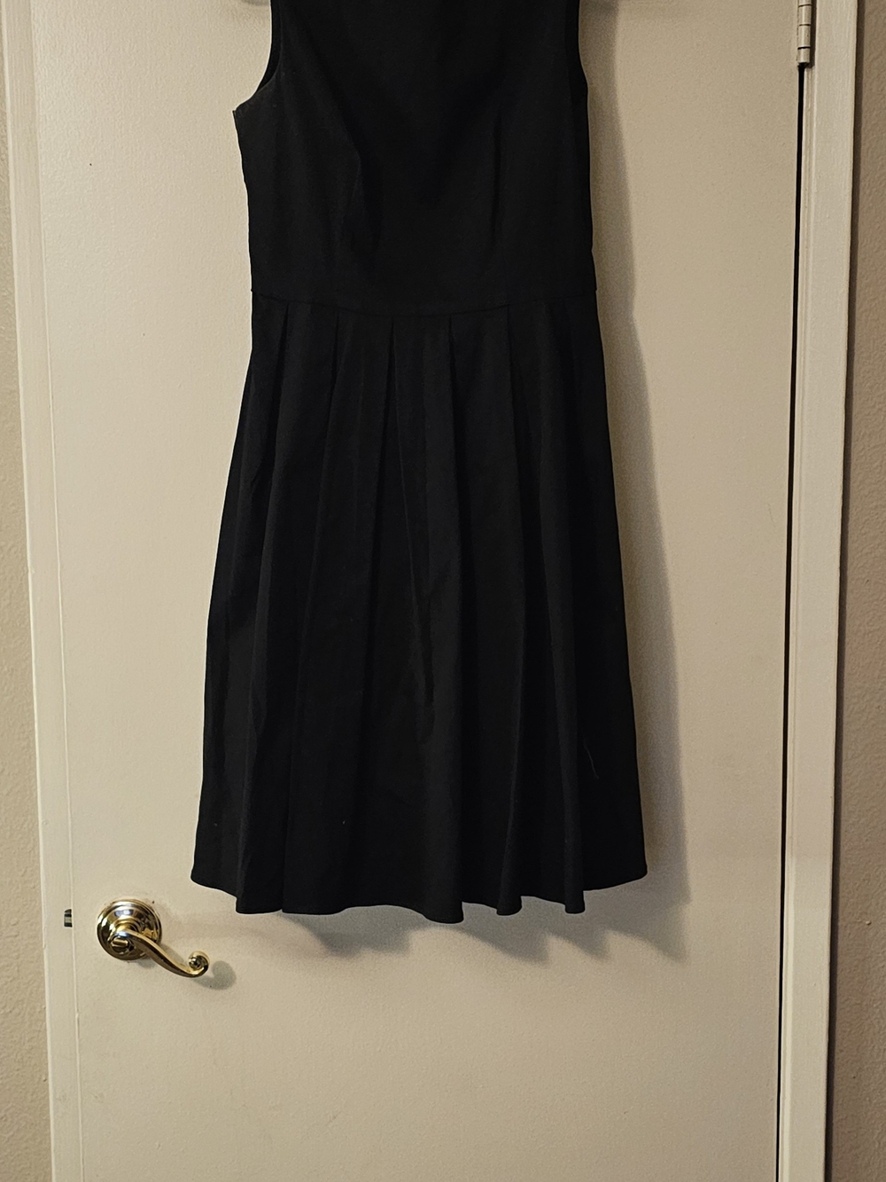 Black Fit & Flare Midi Dress | Vintage Inspired | Size M